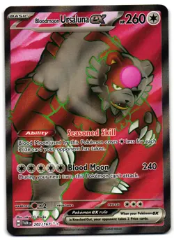 Bloodmoon Ursaluna ex 202/167 - Twilight Masquerade Pokemon TCG - M/LP Card - Image 1