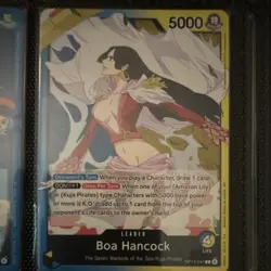 OP14 One Piece Card Leaders Jewelry Bonney, Boa Hancock, Trafalgar Law Cards Lot - Image 5