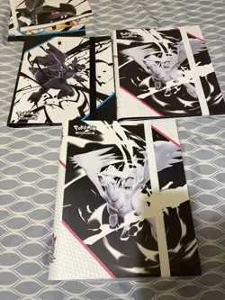 White Flare And Black Bolt Binders. Pokemon Card Binders - Image 1
