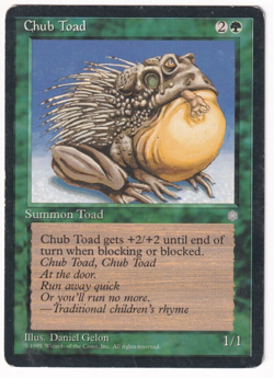 Chub Toad Ice Age #229 Magic The Gathering 1995 MTG Single - Image 1