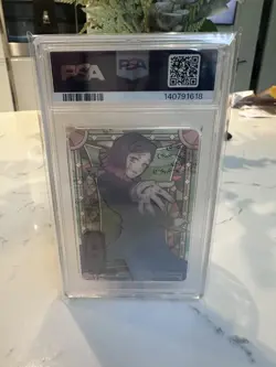 2021 CARDDASS DEMON SLAYER: STAINED GLASS CARDS | GOLD FOIL ENMU PSA 9 - Image 3