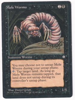 Mole Worms Ice Age #152 Magic The Gathering 1995 MTG Single - Image 1