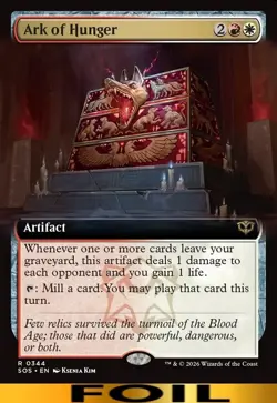 Ark of Hunger ** FOIL EXTENDED ART ** #334 - Secrets of Strixhaven - NM MTG - Image 1