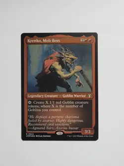 MTG CMM Krenko, Mob Boss Etched #543 - Image 1