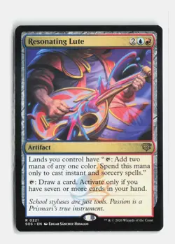 Resonating Lute 221 Secrets of Strixhaven MTG NM - Image 1