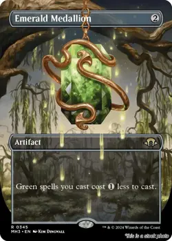 Emerald Medallion (Borderless) [MH3 - 345] - NM TCG MTG - Image 1