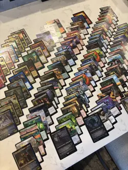 Magic the Gathering MTG 115 Full Art Foil Rare And Uncommon Foil Etched - Image 1