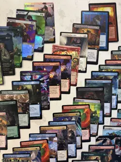 Magic the Gathering MTG 115 Full Art Foil Rare And Uncommon Foil Etched - Image 4