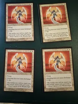 4 MtG Archangel: Visions NM ACTUAL PHOTOS! - Image 1