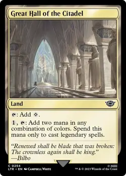 GREAT HALL OF THE CITADEL x4 mtg NM-M Lord of The Rings 4 Common - Image 1