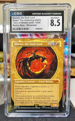 Sauron, the Dark Lord Mythic Showcase LTR #329 MAGIC THE GATHERING LOTR 2023 - Image 1