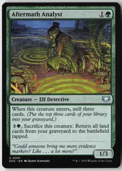 Aftermath Analyst (91) - Normal - Edge of Eternities Commander (EOC) - NM - Image 1
