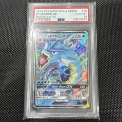 Pokemon Gyarados GX Holo Ultra Rare TCG Card 16/68 PSA 10 - Image 1