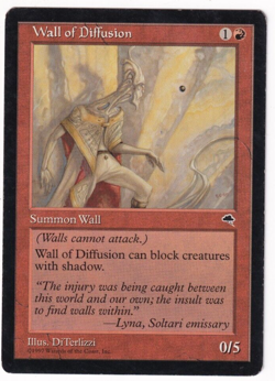 Wall Of Diffusion Tempest #211 Magic The Gathering 1997 MTG Single - Image 1