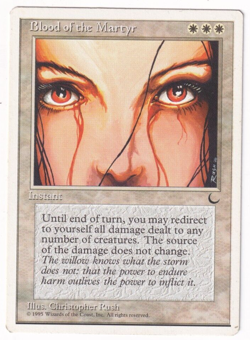 Blood Of The Martyr Chronicles Magic The Gathering 1995 MTG Single - Image 1