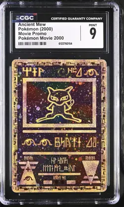 CGC 9 MINT Ancient Mew Holo Promo Pokemon Movie 2000 Pokemon Card - Image 1