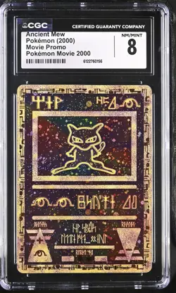 CGC 8 NM/MINT Ancient Mew Holo Promo Pokemon Movie 2000 Pokemon Card - Image 1