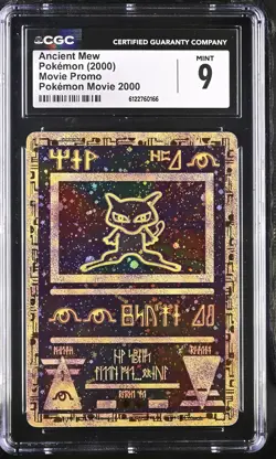 CGC 9 MINT Ancient Mew Holo Promo Pokemon Movie 2000 Pokemon Card - Image 1