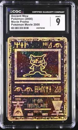CGC 9 MINT Ancient Mew Holo Promo Pokemon Movie 2000 Pokemon Card - Image 1
