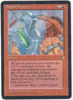 Battle Frenzy Ice Age #175 Magic The Gathering 1995 MTG Single - Image 1