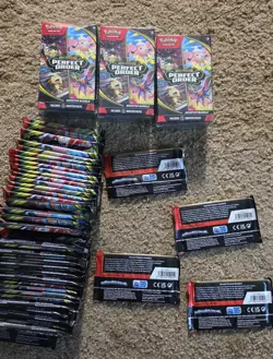 Pokemon Mega Evolution Perfect Order (46) Booster Packs Sealed & 3 Booster Bun - Image 1