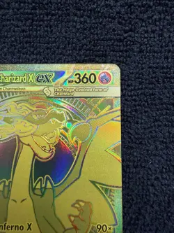 Mega Charizard x Ex 130/94 Phantasmal Flames Gold Rare Pokemon Gradeable, NM - Image 4