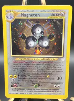 Magneton Holo 10/64 – 2001 German Neo Revelation Pokemon TCG – HP - Image 1