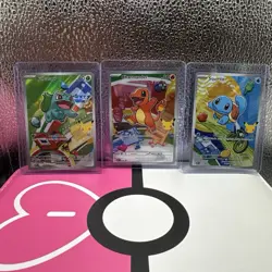 Charmander Squirtle Bulbasaur 37 38 39 First Partner 30th 1st Gen set Pokemon - Image 1