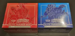 Pokemon Sword & Shield Battle Styles Elite Trainer Boxes Red & Blue Sets - Image 1