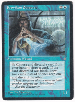 Krovikan Sorcerer Ice Age #81 Magic The Gathering 1995 MTG Single - Image 1