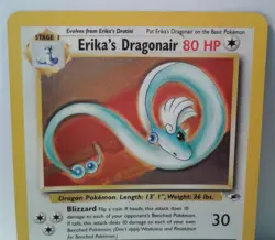 Pokemon TCG 2000 Erika's Dragonair Gym Heroes Unlimited Holo Rare 4/132 - Image 3