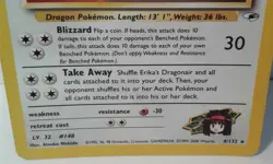 Pokemon TCG 2000 Erika's Dragonair Gym Heroes Unlimited Holo Rare 4/132 - Image 4