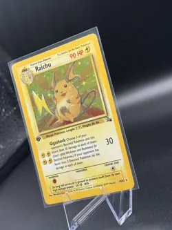 Raichu 14/62 [1st Edition] — EXC/ Near Mint — Fossil Set — WoTC Pokemon Card - Image 2