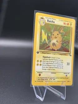 Raichu 14/62 [1st Edition] — EXC/ Near Mint — Fossil Set — WoTC Pokemon Card - Image 3