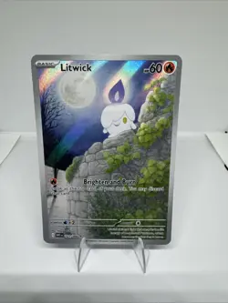 Pokemon TCG Litwick 101/086 White Flare Illustration Rare NM - Image 1
