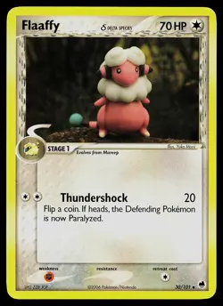 Pokemon Card - Flaaffy Dragon Frontiers 30/101 Uncommon - Image 1