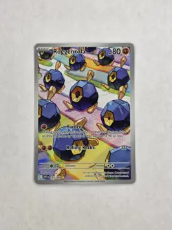 Roggenrola 127/086 White Flare Holo Full Art Illustration Rare Pokemon NM-MT - Image 1