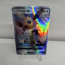 Pokemon TCG Eevee GX SM174 SM Promo Holo Basic 160HP GX Ascension DNA Joy Maker - Image 1