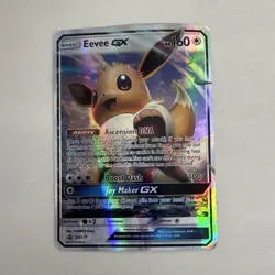 Pokemon TCG Eevee GX SM174 SM Promo Holo Basic 160HP GX Ascension DNA Joy Maker - Image 3