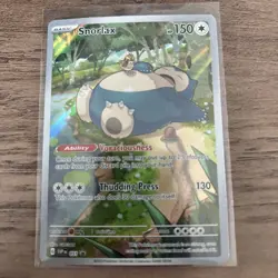 Pokemon Snorlax Full Art Promo Holo Card SV Scarlet & Violet 051 150 HP English - Image 1