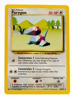 Porygon Pokemon Base Set 39/102 LP - Image 1