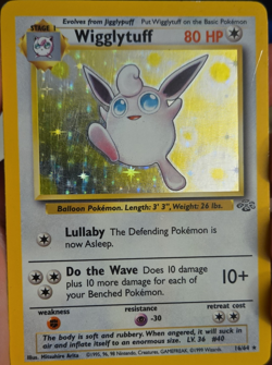 Pokemon Wigglytuff Holo Rare 16/64 Jungle Set Wizards of the Coast English 1999 - Image 1