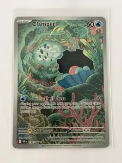 Clamperl 195/182 Pokemon TCG S&V Destined Rivals Illustration Rare Holo NM - Image 1