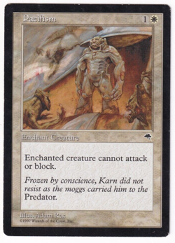 Pacifism Tempest #34 Magic The Gathering 1997 MTG Single - Image 1