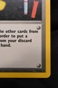 Item Finder 74/102 LP Base Set Regular Rare Unlimited Pokemon TCG - Image 4