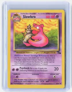 Slowbro 43/62 Uncommon Fossil Pokemon Lightly Played - Image 1