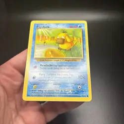 Psyduck Common Unlimited Fossil 53/62 NM Pokemon PRINTER HICKEY Near Mint -j - Image 4