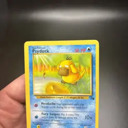 Psyduck Common Unlimited Fossil 53/62 NM Pokemon PRINTER HICKEY Near Mint -j - Image 5