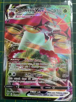 Pokemon TCG Orbeetle VMAX Vivid Voltage 021/185 Holo Ultra Rare Near Mint - Image 1