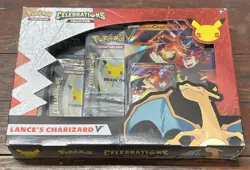 Pokemon TCG: Celebrations Collection Box Lance's Charizard V 820650809392 - Image 1